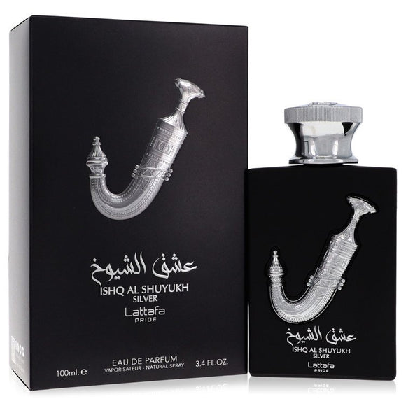 Lattafa Pride Ishq Al Shuyukh Silver Cologne By Lattafa Eau De Parfum Spray (Unisex) for Men 3.4 oz
