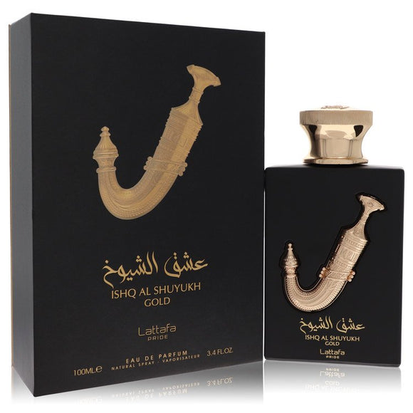Lattafa Pride Ishq Al Shuyukh Gold Cologne By Lattafa Eau De Parfum Spray (Unisex) for Men 3.4 oz