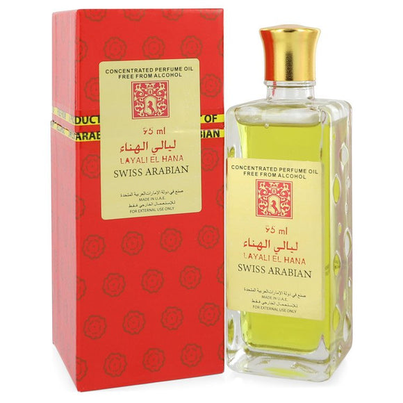 Layali El Hana Concentrated Perfume Oil Free From Alcohol (Unisex) By Swiss Arabian for Women 3.2 oz