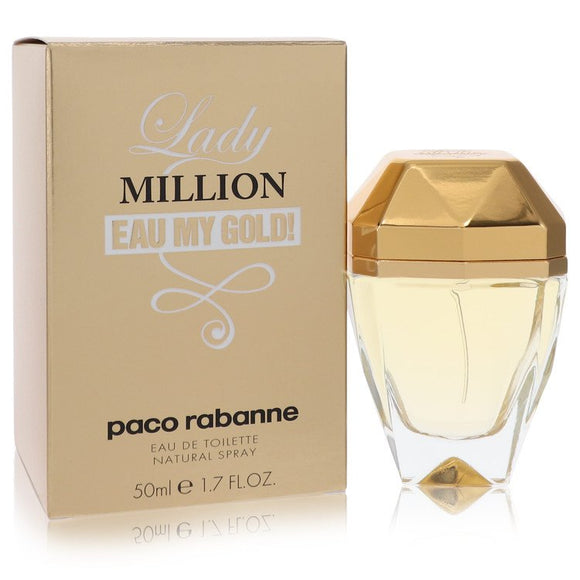 Lady Million Eau My Gold Eau De Toilette Spray By Paco Rabanne for Women 1.7 oz