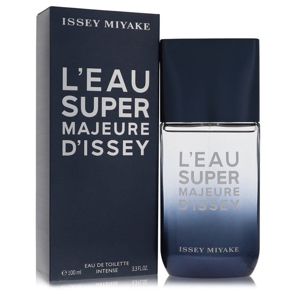 L'eau Super Majeure D'issey Eau De Toilette Intense Spray By Issey Miyake for Men 3.3 oz