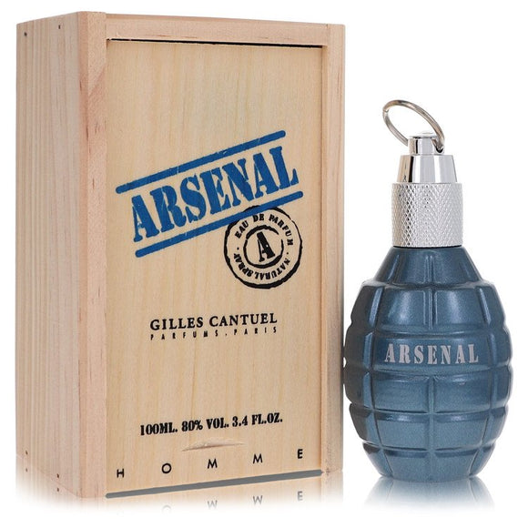 Arsenal Blue Eau De Parfum Spray By Gilles Cantuel for Men 3.4 oz