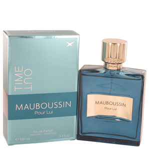 Mauboussin Pour Lui Time Out Eau De Parfum Spray By Mauboussin for Men 3.4 oz