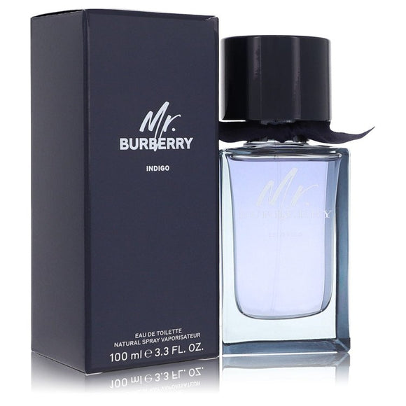 Mr Burberry Indigo Eau De Toilette Spray By Burberry for Men 3.3 oz