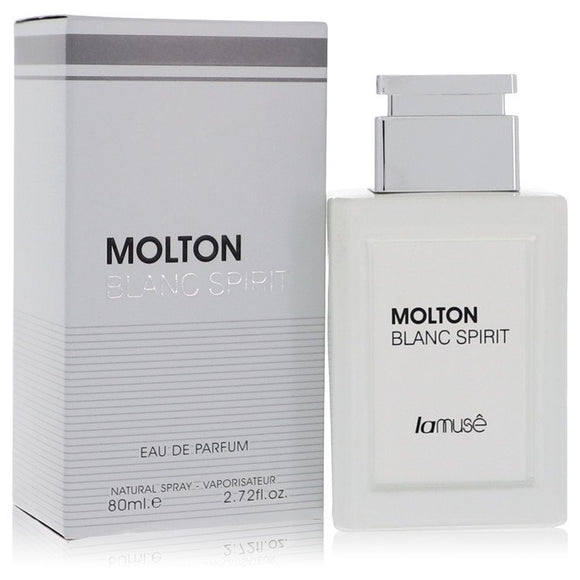 Molton Blanc Spirit Eau De Parfum Spray By La Muse for Men 2.7 oz
