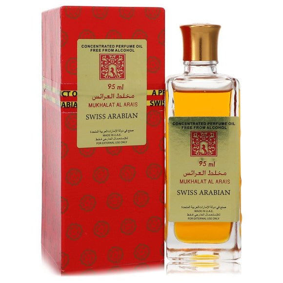 Mukhalat Al Arais Concentrated Perfume Oil Free From Alcohol (Unisex) By Swiss Arabian for Men 3.2 oz