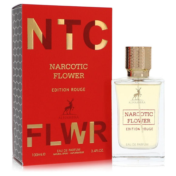 Narcotic Flower Rouge Eau De Parfum Spray By Maison Alhambra for Women 3.4 oz