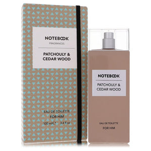 Notebook Patchouly & Cedar Wood Eau De Toilette Spray By Selectiva SPA for Men 3.4 oz