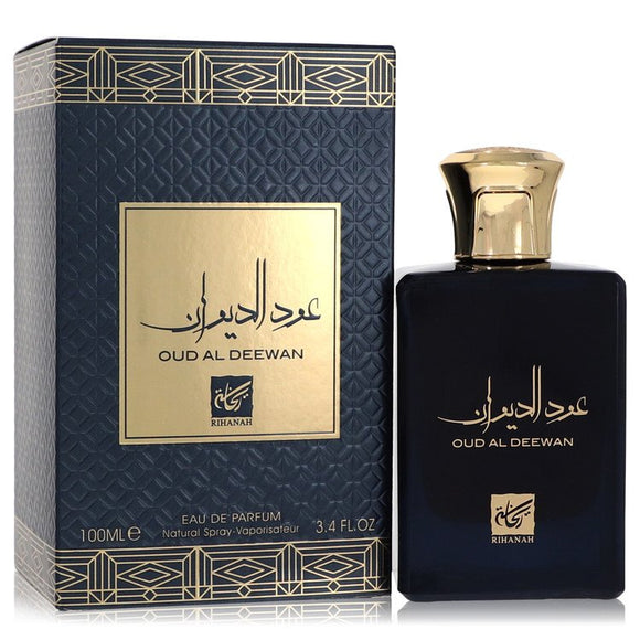 Oud Al Deewan Eau De Parfum Spray (Unisex) By Rihanah for Women 3.4 oz