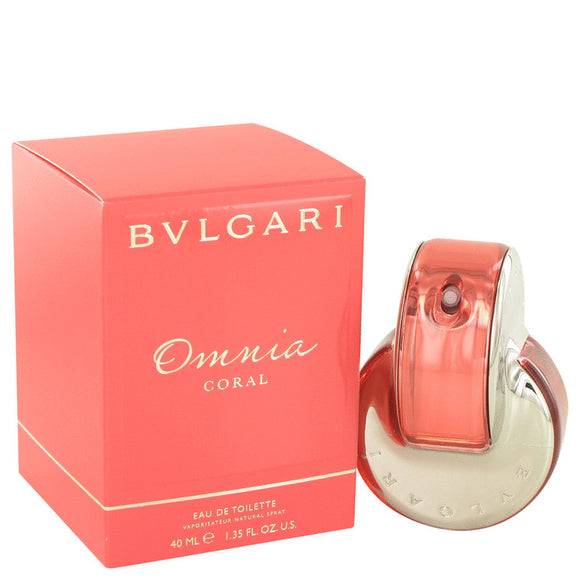 Omnia Coral Eau De Toilette Spray By Bvlgari for Women 1.4 oz
