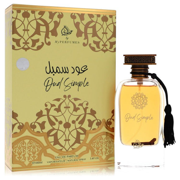 Oud Simple Eau De Parfum Spray (Unisex) By My Perfumes for Men 3.4 oz