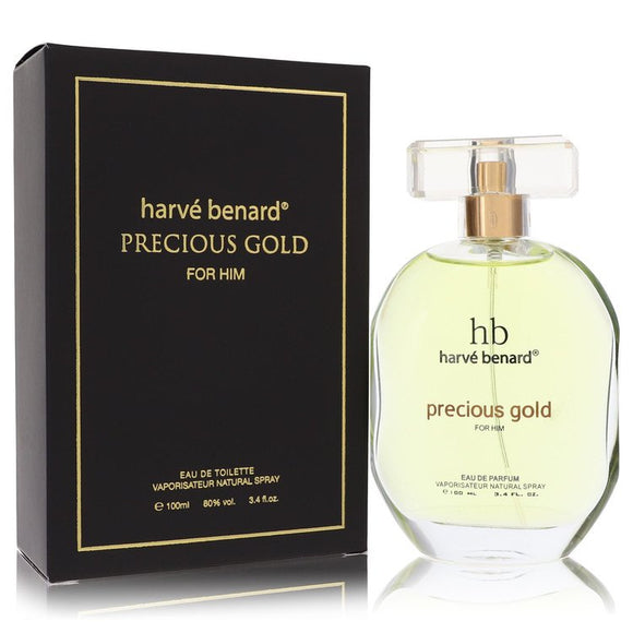 Precious Gold Eau De Toilette Spray By Harve Benard for Men 3.4 oz