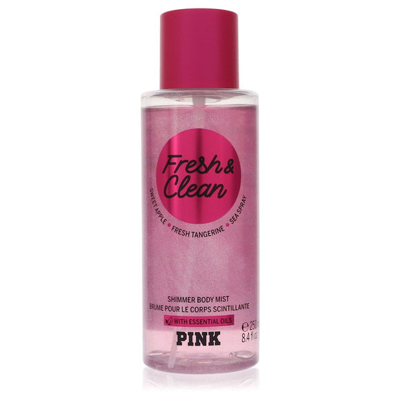 Pink Fresh And Clean Shimmer Body Mist By Victoria's Secret for Women 8.4 oz