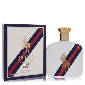 Polo Blue Sport Eau De Toilette Spray By Ralph Lauren for Men 4.2 oz