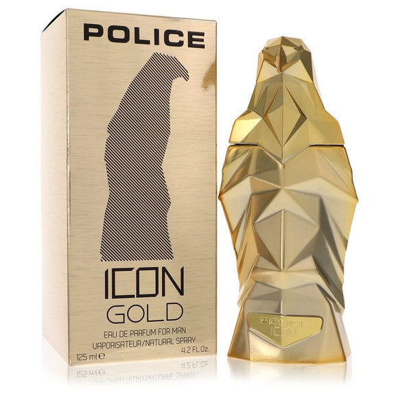 Police Icon Gold Eau De Parfum Spray By Police Colognes for Men 4.2 oz