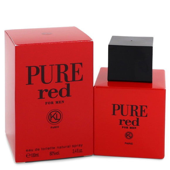 Pure Red Eau De Toilette Spray By Karen Low for Men 3.4 oz