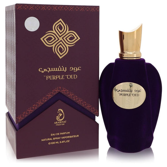 Purple Oud Eau De Parfum Spray (Unisex) By Arabiyat Prestige for Women 3.4 oz