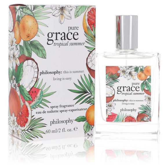 Pure Grace Tropical Summer Eau De Toilette Spray (Unisex) By Philosophy for Women 2 oz