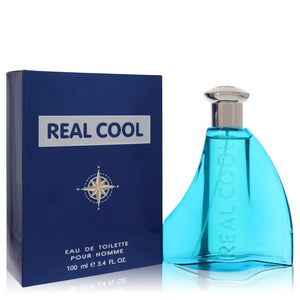 Real Cool Eau De Toilette Spray By Victory International for Men 3.4 oz