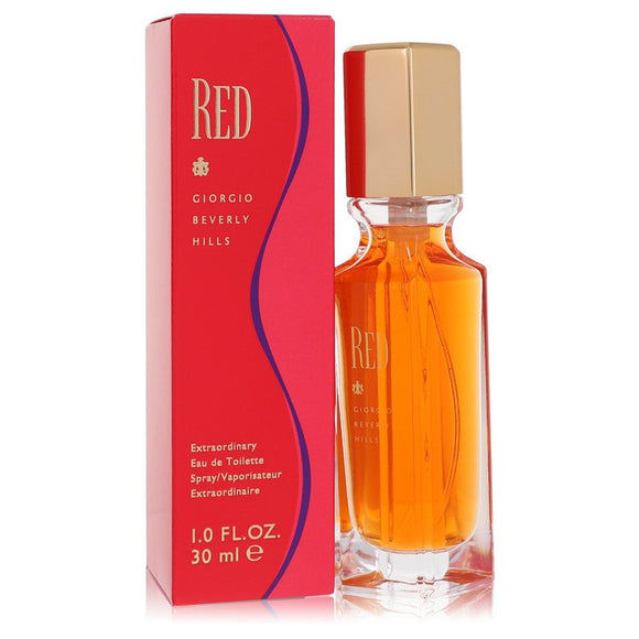 Red Eau De Toilette Spray By Giorgio Beverly Hills for Women 1 oz