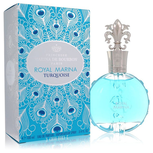 Royal Marina Turquoise Eau De Parfum Spray By Marina De Bourbon for Women 3.4 oz