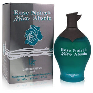 Rose Noire Absolu Eau De Toilette Spray By Giorgio Valenti for Men 3.4 oz