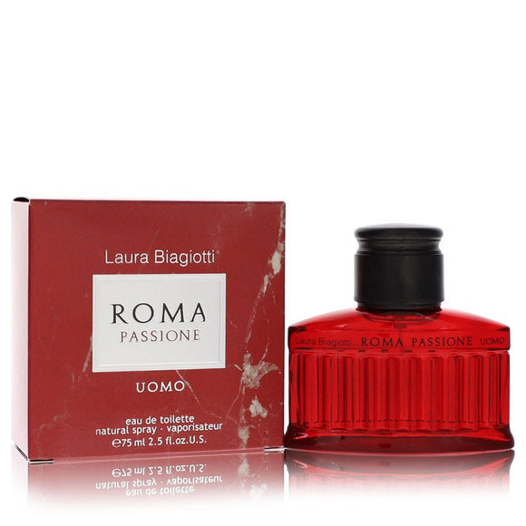 Roma Passione Eau De Toilette Spray By Laura Biagiotti for Men 2.5 oz
