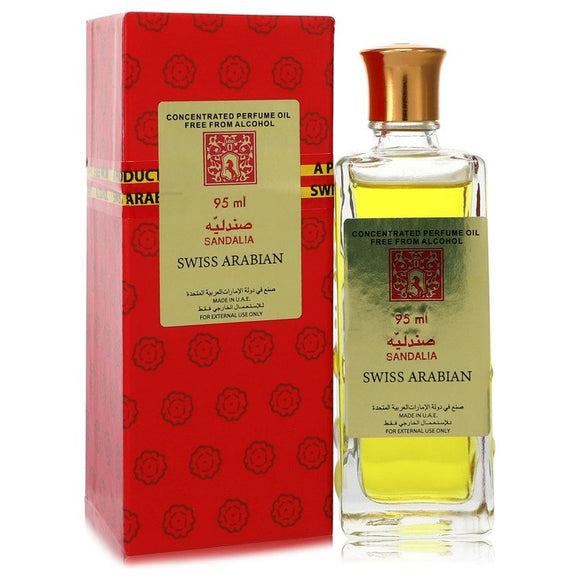 Swiss Arabian Sandalia Affordable Concentrated Perfume Oil Free From Alcohol (Unisex Red Box) By Swiss Arabian for Women 3.21 oz