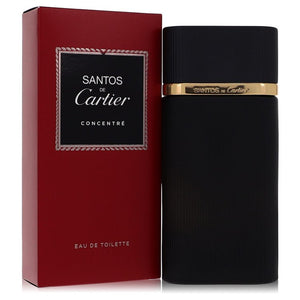 Santos De Cartier Eau De Toilette Concentree Spray By Cartier for Men 3.4 oz