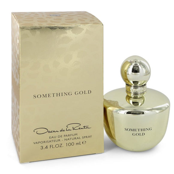 Something Gold Eau De Parfum Spray By Oscar De La Renta for Women 3.4 oz