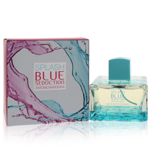 Splash Blue Seduction Eau De Toilette Spray By Antonio Banderas for Women 3.4 oz