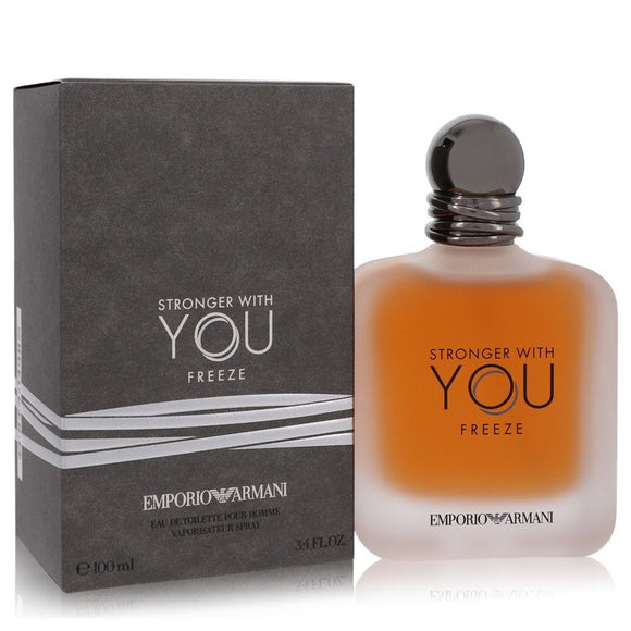 Stronger With You Freeze Eau De Toilette Spray By Giorgio Armani for Men 3.4 oz