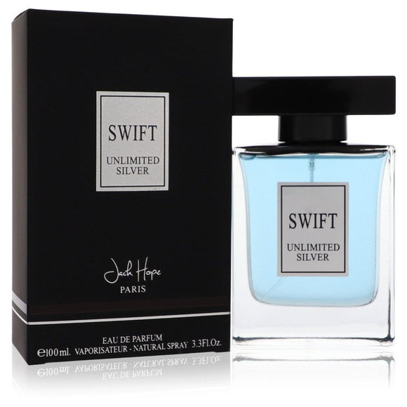 Swift Unlimited Silver Eau De Parfum Spray By Jack Hope for Men 3.3 oz