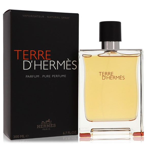 Terre D'hermes Pure Perfume Spray By Hermes for Men 6.7 oz