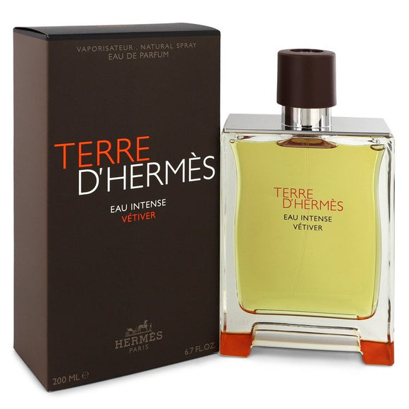 Terre D'hermes Eau Intense Vetiver Eau De Parfum Spray By Hermes for Men 6.8 oz