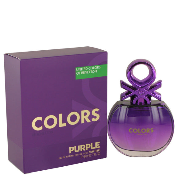 United Colors Of Benetton Purple Eau De Toilette Spray By Benetton for Women 2.7 oz