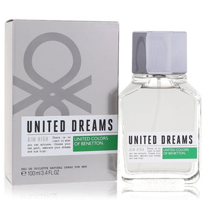 United Dreams Aim High Eau De Toilette Spray By Benetton for Men 3.4 oz