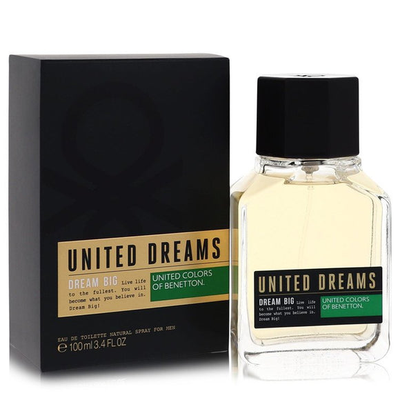 United Dreams Dream Big Eau De Toilette Spray By Benetton for Men 3.4 oz