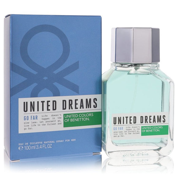 United Dreams Go Far Eau De Toilette Spray By Benetton for Men 3.4 oz