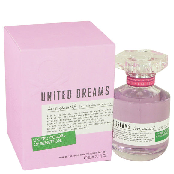United Dreams Love Yourself Eau De Toilette Spray By Benetton for Women 2.7 oz