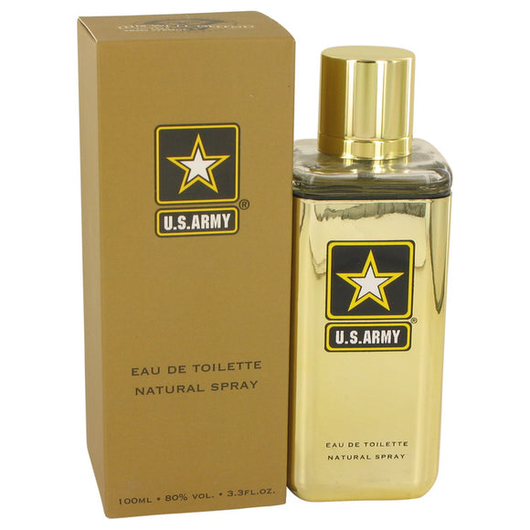 Us Army Gold Eau De Toilette Spray By US Army for Men 3.3 oz