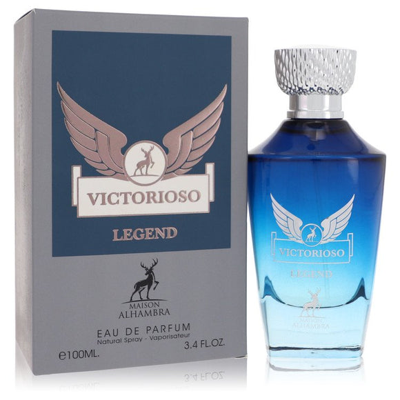 Victorioso Legend Eau De Parfum Spray By Maison Alhambra for Men 3.4 oz