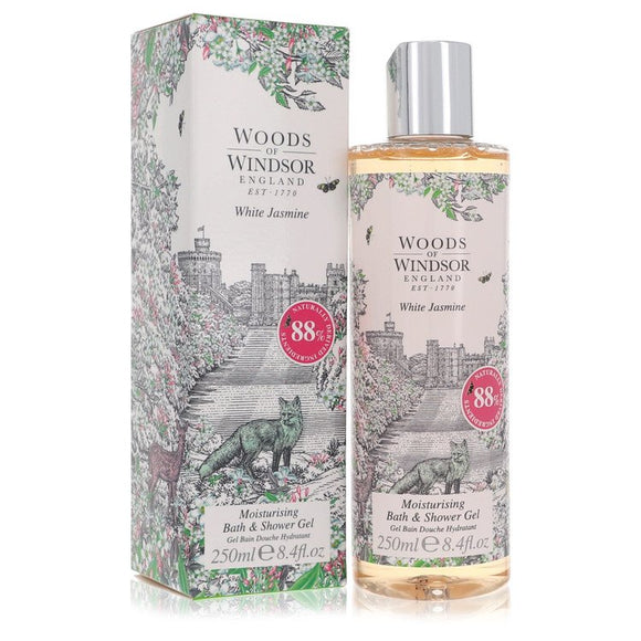 White Jasmine Shower Gel By Woods of Windsor for Women 8.4 oz