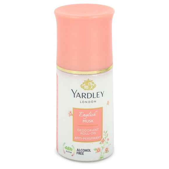 Yardley English Musk Deodorant Roll-On Alcohol Free By Yardley London for Women 1.7 oz