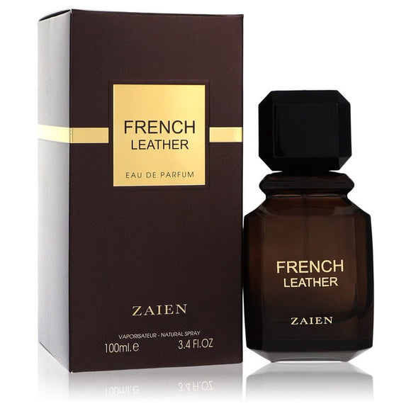 Zaien French Leather Eau De Parfum Spray By Zaien for Men 3.4 oz