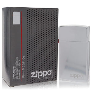 Zippo Silver Eau De Toilette Refillable Spray By Zippo for Men 3 oz
