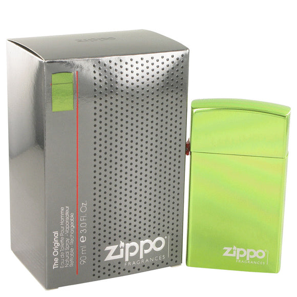 Zippo Green Eau De Toilette Refillable Spray By Zippo for Men 3 oz