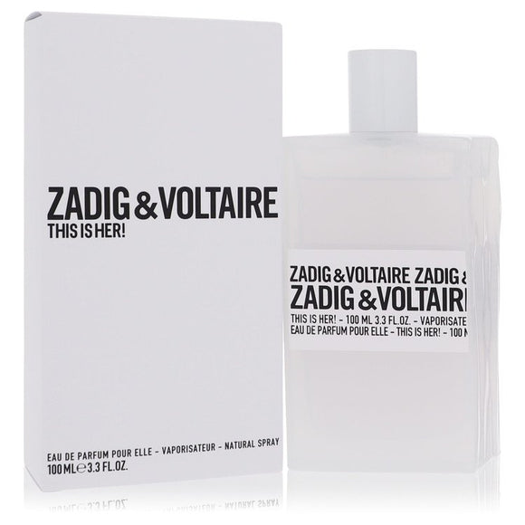 This Is Her Eau De Parfum Spray By Zadig & Voltaire for Women 3.4 oz